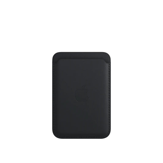 Leather MagSafe Wallet – Slim Magnetic Card Holder for iPhone - Black