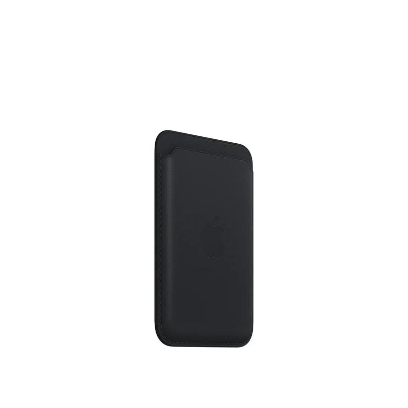 Leather MagSafe Wallet – Slim Magnetic Card Holder for iPhone - Black