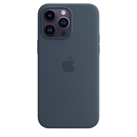 iPhone 14 Pro Max Silicon Case with Magsafe Animation-Blue