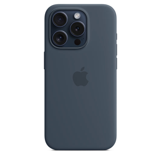 iPhone 15 Pro Max Silicon Case with Magsafe-Navy Blue