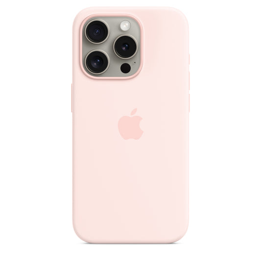 iPhone 15 Pro Max Silicon Case with Magsafe-Pink