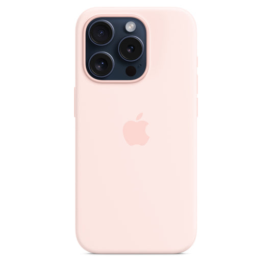 iPhone 15 Pro Max Silicon Case with Magsafe-Pink