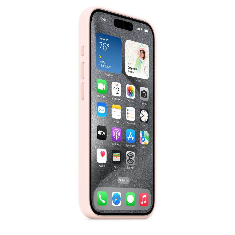 iPhone 15 Pro Max Silicon Case with Magsafe-Pink