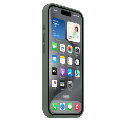 iPhone 15 Pro  Silicon Case with Magsafe - Green