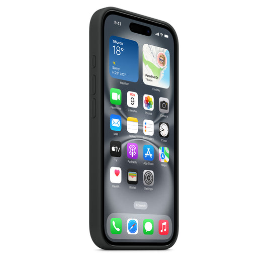 iPhone 16 Silicon Case with Magsafe - Black
