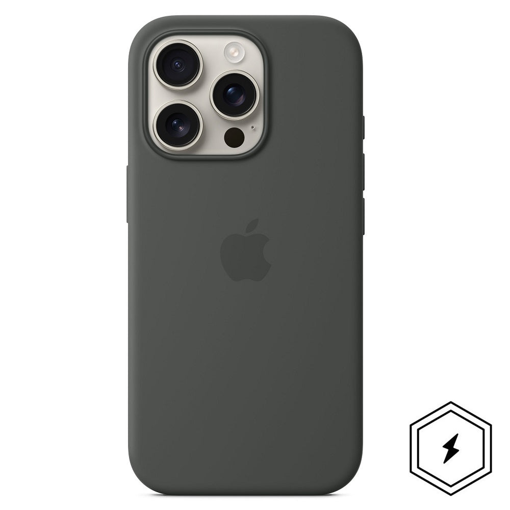 iPhone 16 Pro Max Silicon Case with Camera Control Button & Magsafe - Gray