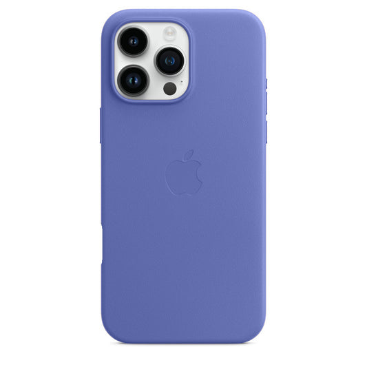 Apple iPhone 16 Pro Max Leather Back Cover Case - Lavender
