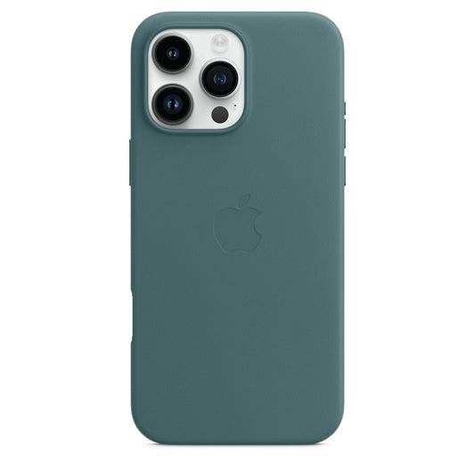 Apple iPhone 16 Pro Leather Back Cover Case - Pine Green