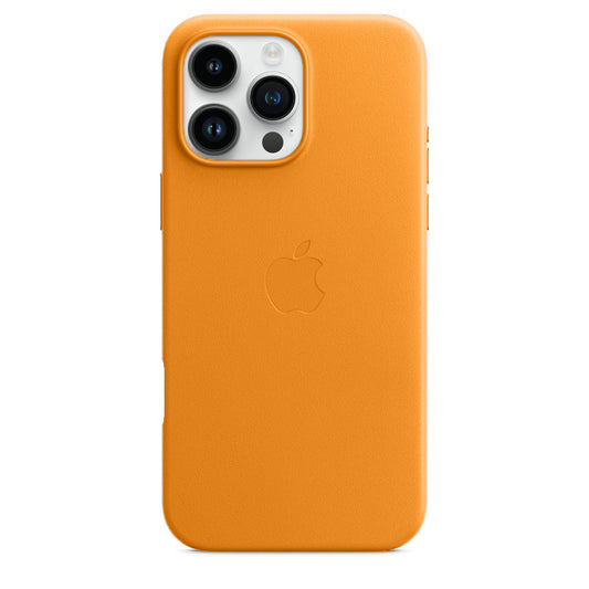 Apple iPhone 16 Pro Leather Back Cover Case - Poppy
