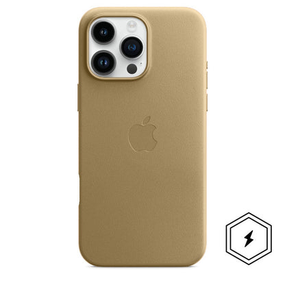 Apple iPhone 16 Pro Leather Back Cover Case with Magsafe - Gold