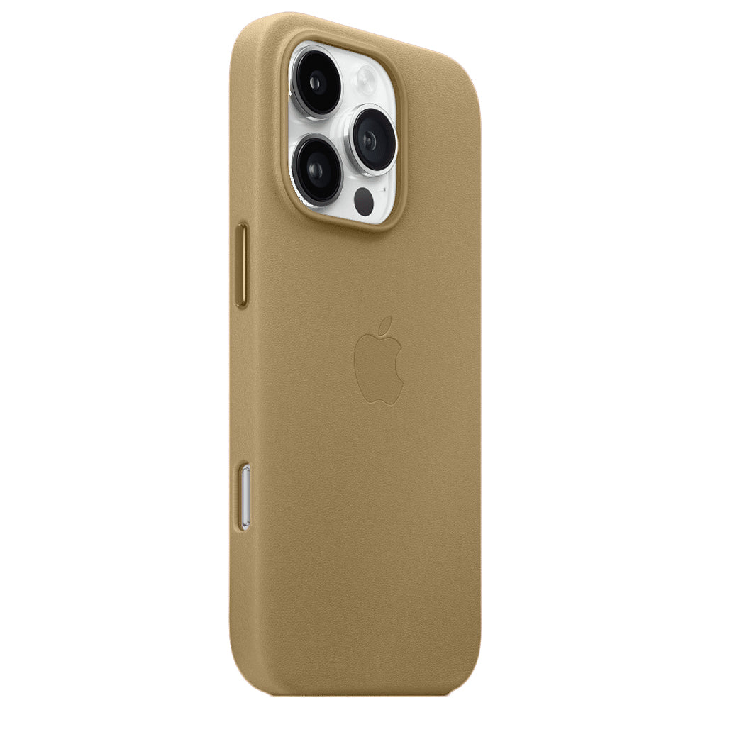 Apple iPhone 16 Pro Leather Back Cover Case with Magsafe - Gold