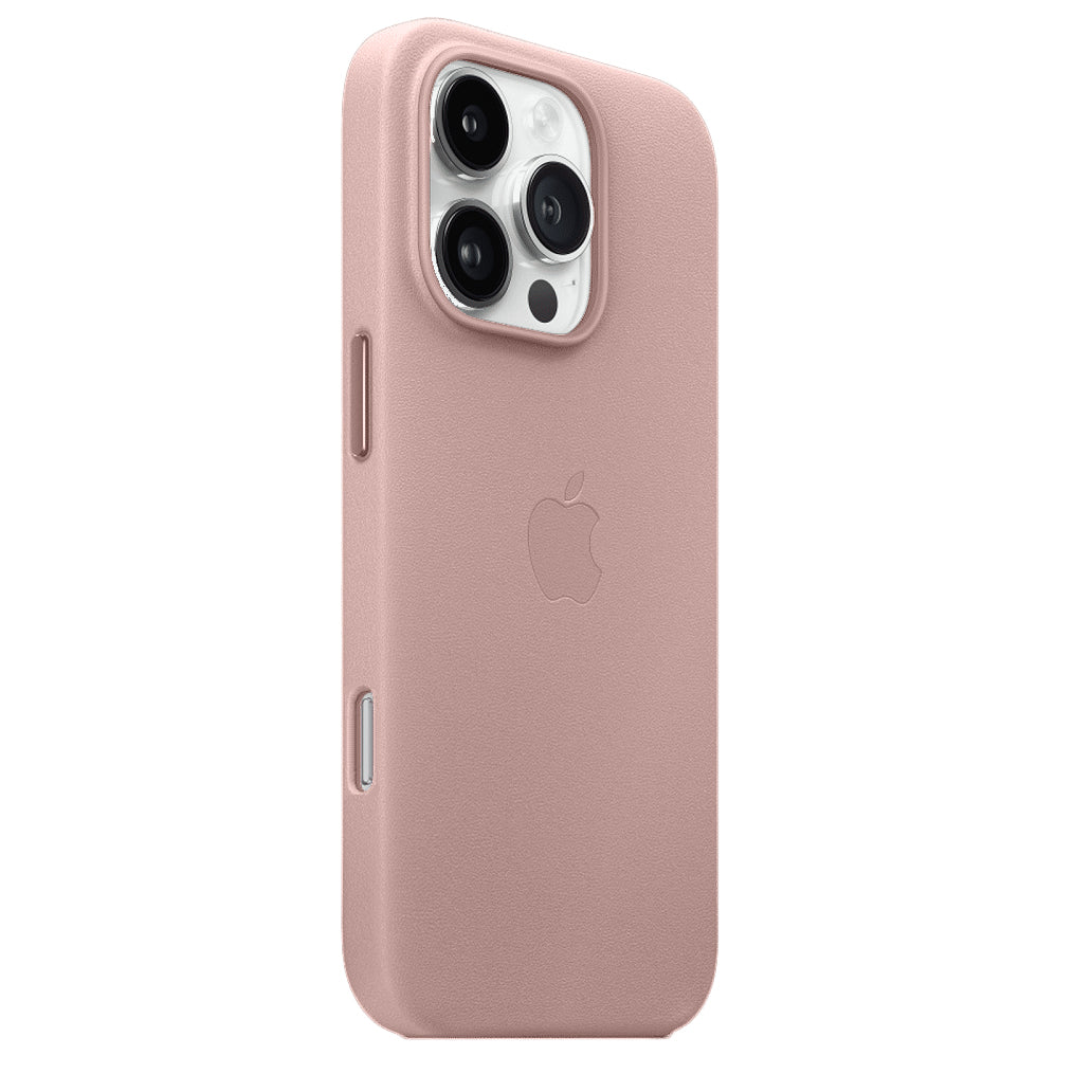 Apple iPhone 16 Pro Leather Back Cover Case with Magsafe - Pink