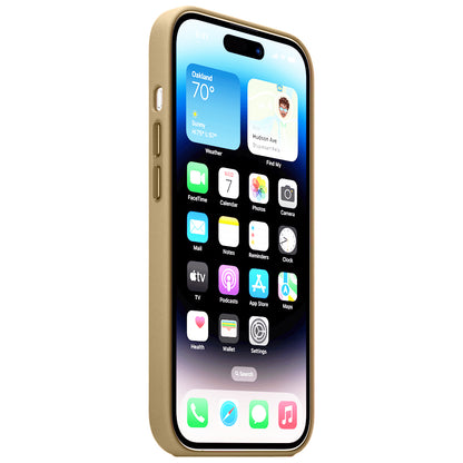 Apple iPhone 16 Pro Leather Back Cover Case with Magsafe - Gold