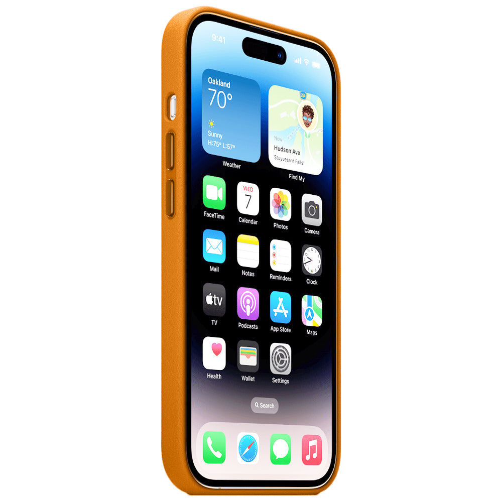 Apple iPhone 16 Pro Leather Back Cover Case - Poppy
