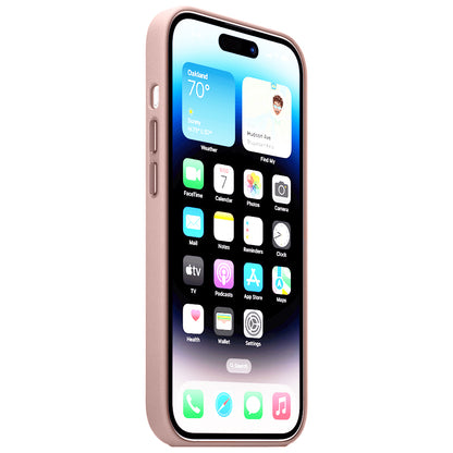 Apple iPhone 16 Pro Leather Back Cover Case with Magsafe - Pink