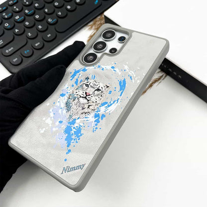 Samsung Galaxy S25 Ultra Nimmy Official Embroidery Leather Case with Magsafe - White