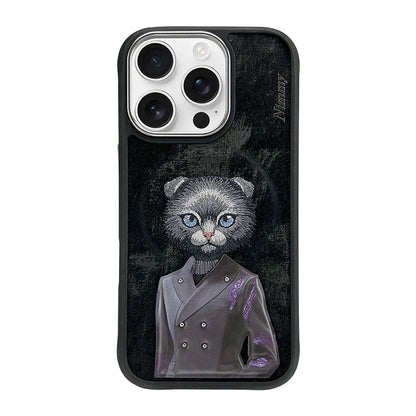 iPhone 16 Pro Nimmy Fashion Pets MagSafe Embroidery Case Cover - Black