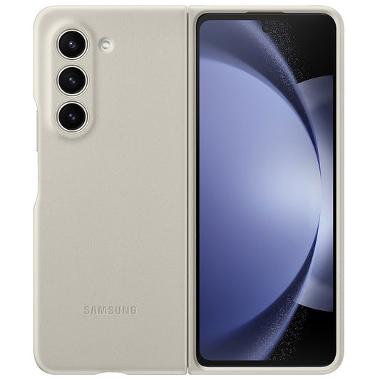 Samsung Galaxy Z Fold 5 Eco Leather Slim Fit Case - Off White