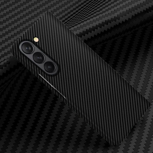 Samsung Galaxy Z Fold 5 Carbon Fiber Aramid Shockproof Case-Black