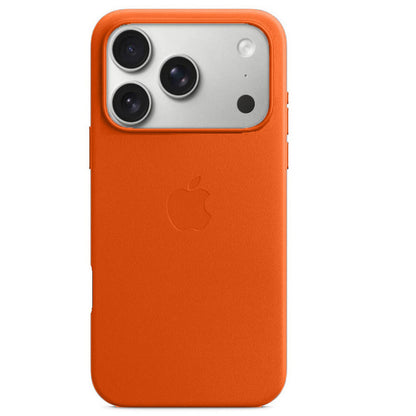 iPhone 17 Pro Max Leather Case with MagSafe - Orange