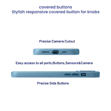 iPhone 13 Pro Kzdoo Noble Series Leather Back Cover Case - Blue