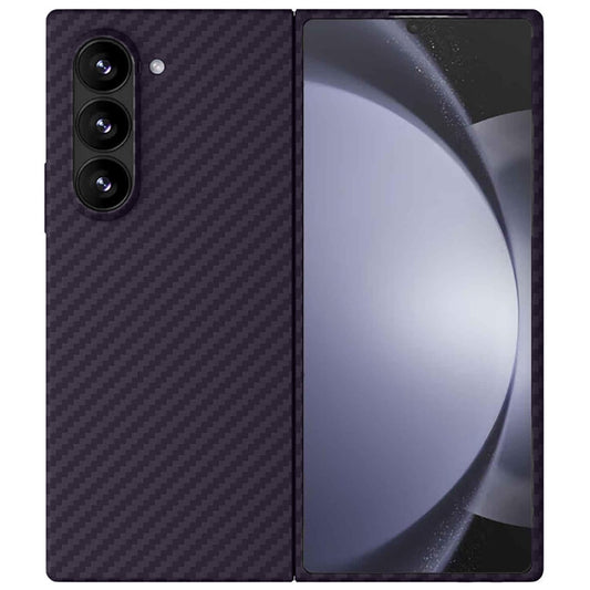 Samsung Galaxy Z Fold 6 Piblue Carbon Fiber Case - Purple