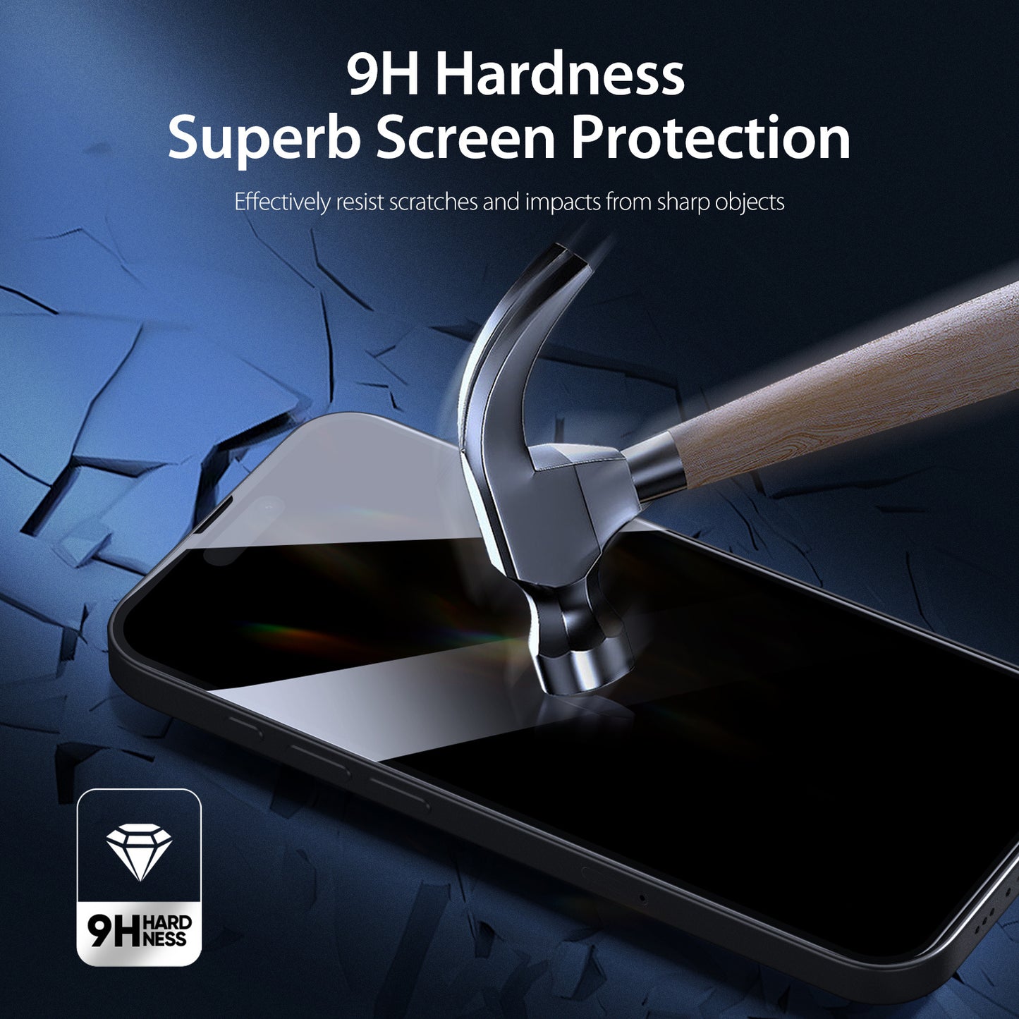 iPhone 13 Pro Anti Spy Privacy Tempered Glass Screen Protector