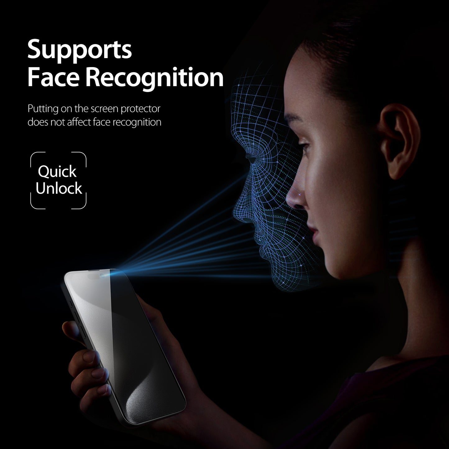 iPhone 13 Pro Anti Spy Privacy Tempered Glass Screen Protector