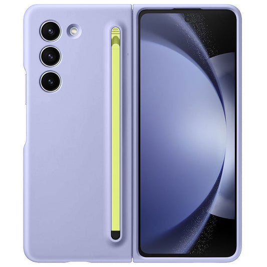 Samsung Galaxy Z Fold 5 Skin Feel Slim Matte Case with Stylus - Purple