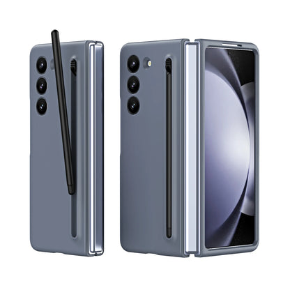 Samsung Galaxy Fold 5 Slim Matte Case with S-Pen Case - Grey