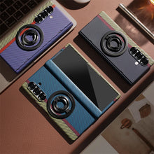 Samsung Galaxy Z Fold 6 Dual Shade Carbon Case with HInge & Glass Protection (Detachable Magfit Stand Included)