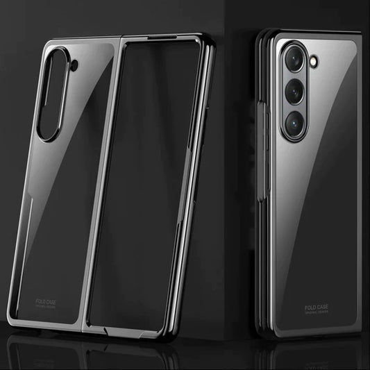 Samsung Galaxy Z Fold 5 Ultra-Thin Protective Chrome Case-Black