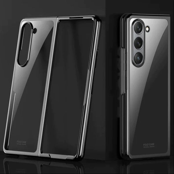 Samsung Galaxy Z Fold 5 Ultra-Thin Protective Chrome Case-Black