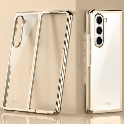 Samsung Galaxy Z Fold 5 Ultra-Thin Protective Chrome Case - Gold