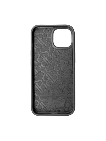 iPhone 16 Pro Santa Barbara Primo Series Metal Ring Leather Case - Titanium