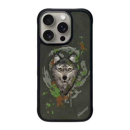 iPhone 16 Pro Nimmy Dazzling Embroidery MagSafe Back Cover Case - Husky