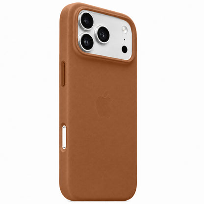 iPhone 18 Pro Max Premium Leather Style Case with MagSafe - Saddle