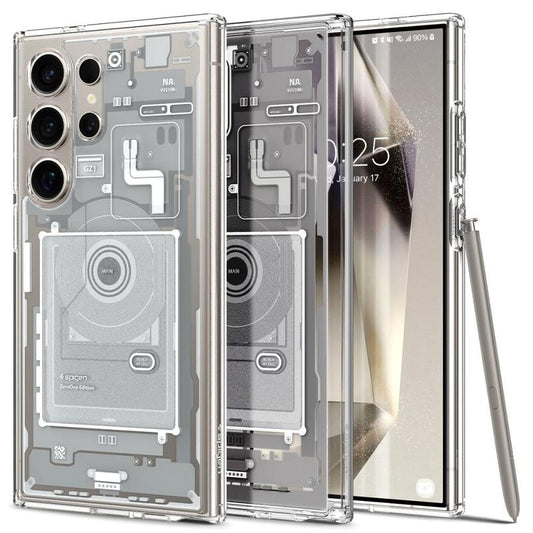 Samsung Galaxy S24 Ultra Zero One Hybrid Machine Shockproof Case - White