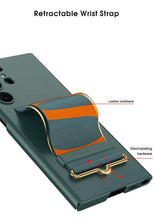 Samsung Galaxy S23 Ultra Slim Hard PC with Wrist Strap Holder Case Wine