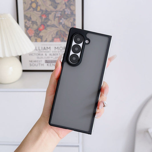 Samsung Galaxy Z Fold 5 Shockproof Case with Folding Protection - Smoke