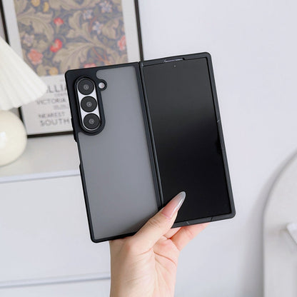 Samsung Galaxy Z Fold 5 Shockproof Case with Folding Protection - Smoke
