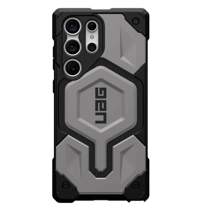 Samsung Galaxy S23 Ultra Monarch Pro Rugged Armor Heavy Duty MagSafe Case - Silver