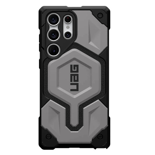 Samsung Galaxy S23 Ultra Monarch Pro Rugged Armor Heavy Duty MagSafe Case - Silver