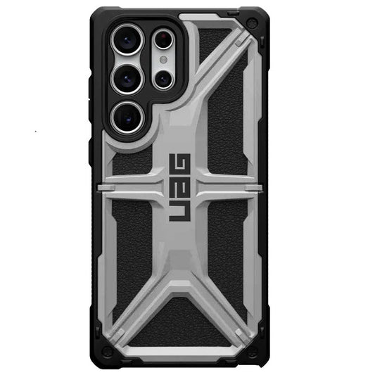 Samsung Galaxy S23 Ultra UAG Monarch Rugged Leather Protective Case - Silver