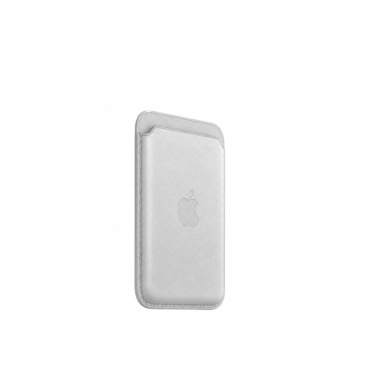 Leather MagSafe Wallet – Slim Magnetic Card Holder for iPhone - Silver