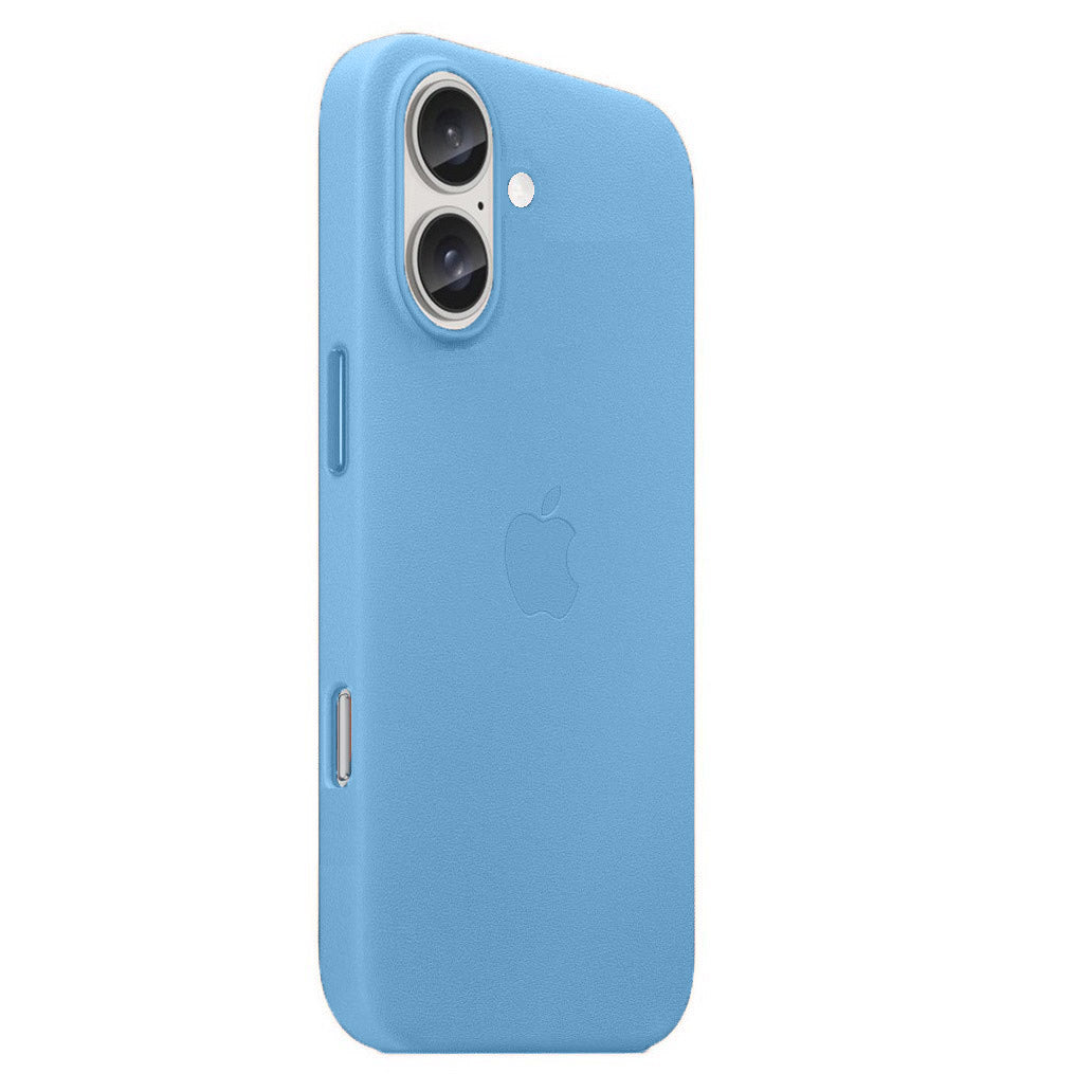 iPhone 17 Leather Case with MagSafe - Sea Blue