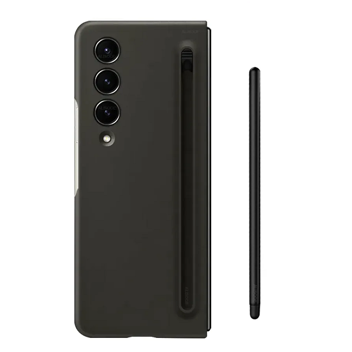 Samsung Galaxy Z Fold 3 Slim S-Pen Case With Front Glass- Black