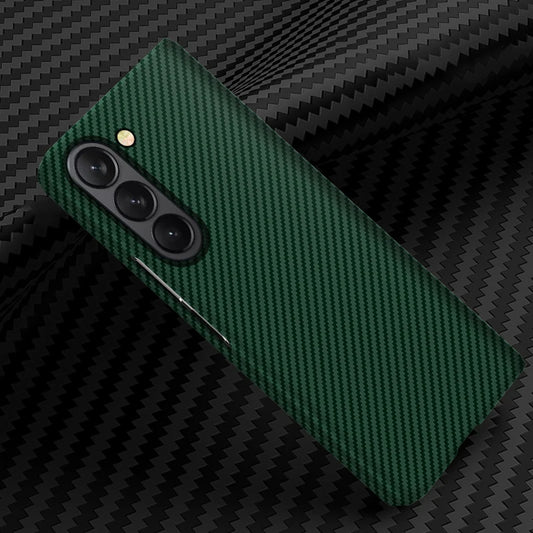 Samsung Galaxy Z Fold 5 Carbon Fiber Aramid Shockproof Case - Green