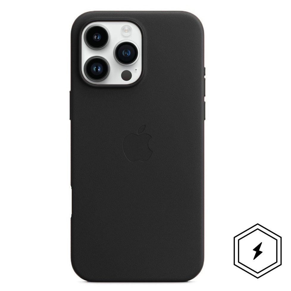 iPhone 16 Pro Leather Case with MagSafe - Black