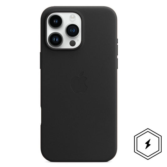 iPhone 16 Pro Leather Case with MagSafe - Black